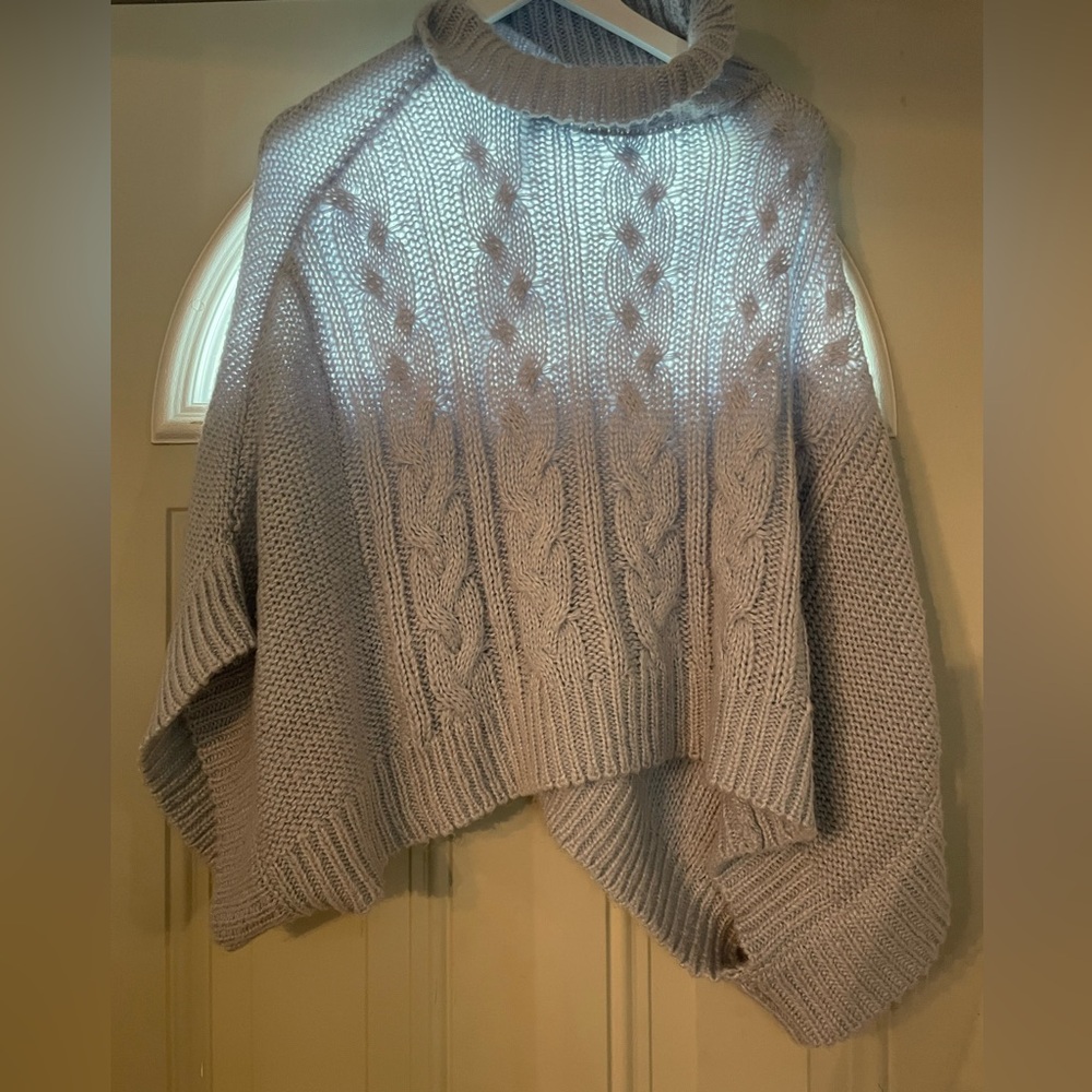 A New Day Poncho Sweater